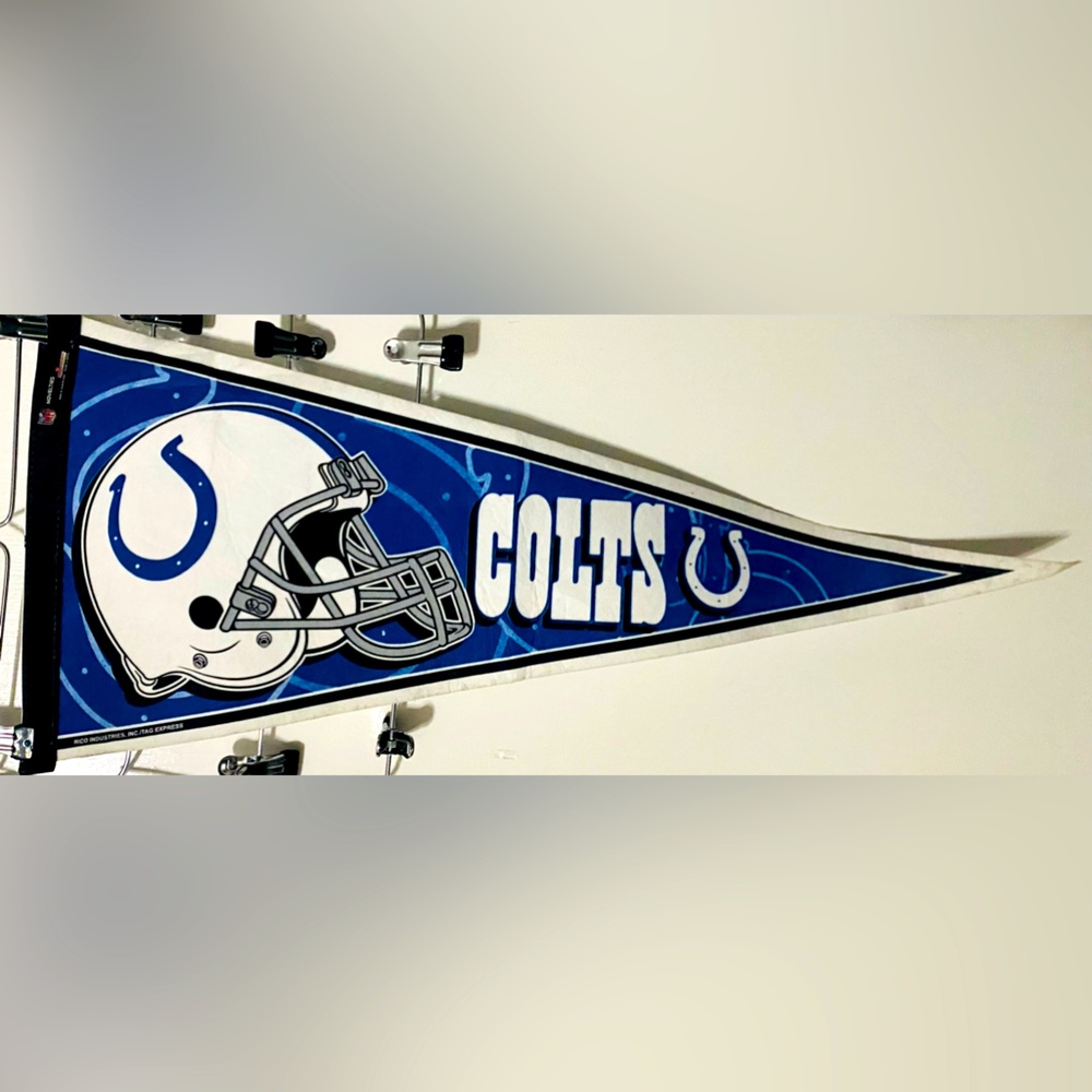 NEW Indianapolis Colts Blue Pennant